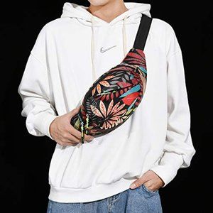 Waist Bag For Unisex, Waterproof Chest Bags Stylish Fanny Pack Lightweight Bum B